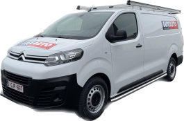 Bestelwagen 6m³ met dakdrager